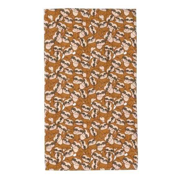 Kdxio Hand Towel Monkey Sloth for Bathroom Kitchen Fingertip Bath Towels 27.5 x 16 Inch Home Hotel Gym Laundry Room