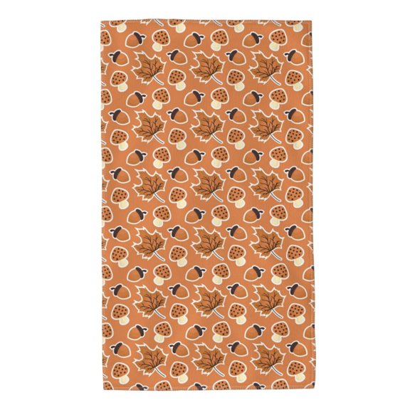 Kdxio Hand Towel Mushroom maple nuts for Bathroom Kitchen Fingertip Bath Towels 27.5 x 16 Inch Home Hotel Gym Laundry Room