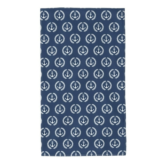 Kdxio Hand Towel Navy Nautical for Bathroom Kitchen Fingertip Bath Towels 27.5 x 16 Inch Home Hotel Gym Laundry Room