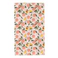 thumbnail image 1 of Kdxio Hand Towel Peach With Leaves1 for Bathroom Kitchen Fingertip Bath Towels 27.5 x 16 Inch Home Hotel Gym Laundry Room, 1 of 5