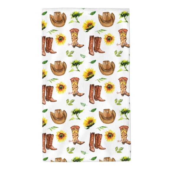 Kdxio Hand Towel Rustic Western Charm for Bathroom Kitchen Fingertip Bath Towels 27.5 x 16 Inch Home Hotel Gym Laundry Room