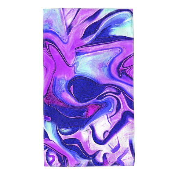 Kdxio Hand Towel Swirl Print Blue Purple1 for Bathroom Kitchen Fingertip Bath Towels 27.5 x 16 Inch Home Hotel Gym Laundry Room