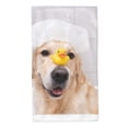 thumbnail image 1 of Kdxio Hand Towel The Dog Is Sitting In A Bubble Bath for Bathroom Kitchen Fingertip Bath Towels 27.5 x 16 Inch Home Hotel Gym Laundry Room, 1 of 1