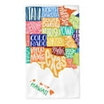 thumbnail image 1 of Kdxio Hand Towel USA MAP for Bathroom Kitchen Fingertip Bath Towels 27.5 x 16 Inch Home Hotel Gym Laundry Room, 1 of 1