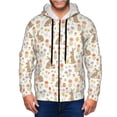 thumbnail image 1 of Kdxio Happy Easter Print Men Hoodies Casual Hoodies for Men with Zip Pockets Full Zip Long Sleeve Sweatshirt Sports Hooded Jacket-Large, 1 of 5