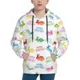 thumbnail image 1 of Kdxio Happy Easter Rabbit Pattern Boys Athletic Unisex Boys Girls Hoodie with Pocket Sweatshirts-Small, 1 of 6