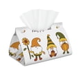 thumbnail image 1 of Kdxio Happy Fall Print Tissue Box Cover,Modern PU Leather Rectangular Tissue Box Holder for Bathroom Living Room Bedroom Office Desk Car Home, 1 of 6