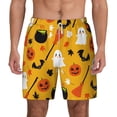 thumbnail image 1 of Kdxio Happy Halloween 3 Print Men'S Swim Trunks With Compression Liner 7 Inch Inseam Quick Dry Swim Shorts, 1 of 7