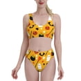 thumbnail image 1 of Kdxio Happy Halloween 3 for Womens High Waisted Bikini Top Sports Style Two Piece Bathing Suits, 1 of 7