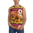 thumbnail image 1 of Kdxio Happy Halloween 4 for Men's Muscle T-shirt,Sleeveless for Workout Running Athletic Gym Lounge Casual, 1 of 7
