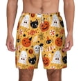 thumbnail image 1 of Kdxio Happy Halloween 5 Print Men'S Swim Trunks With Compression Liner 7 Inch Inseam Quick Dry Swim Shorts, 1 of 7