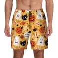 thumbnail image 1 of Kdxio Happy Halloween 5 Print Men'S Swim Trunks With Compression Liner 7 Inch Inseam Quick Dry Swim Shorts, 1 of 7