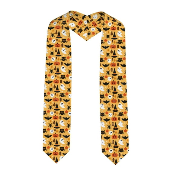 Kdxio Happy Halloween Graduation Stole Class, Graduation Sash, Unisex Adult 36" Academic Commencements-Sharp Corner