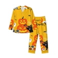 thumbnail image 1 of Kdxio Happy Halloween1 Men’s Pajama Set Pajamas For Men 2 Piece PJ Set with Men Pajama Pants and Long Sleeve T-Shirt Lounge Set-X-Large, 1 of 7