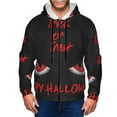 thumbnail image 1 of Kdxio Happy Halloween2 Print Men Hoodies Casual Hoodies for Men with Zip Pockets Full Zip Long Sleeve Sweatshirt Sports Hooded Jacket-Medium, 1 of 5
