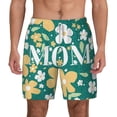 thumbnail image 1 of Kdxio Happy Mother'S Day1 Print Men'S Swim Trunks With Compression Liner 7 Inch Inseam Quick Dry Swim Shorts, 1 of 7