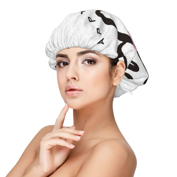 Kdxio Happy Mother's Day (3) Pattern Satin Bonnet Silk Bonnet Hair Bonnet for Sleeping Hair Bonnets for Women Curly Natural Hair