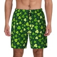 thumbnail image 1 of Kdxio Happy St. Patrick'S Day Print Men'S Swim Trunks With Compression Liner 7 Inch Inseam Quick Dry Swim Shorts, 1 of 7