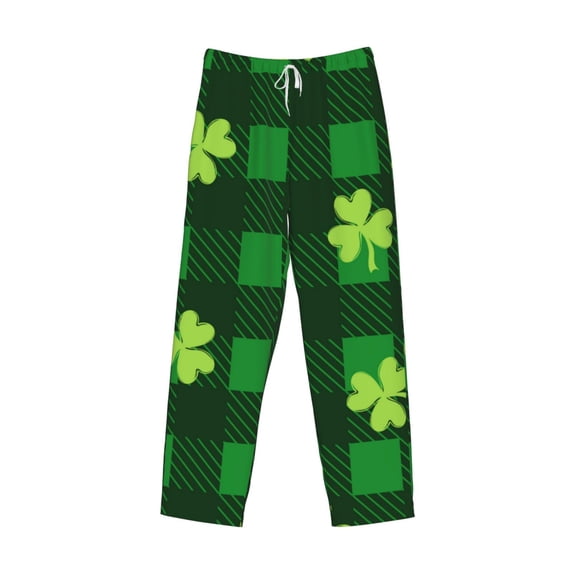 Kdxio Happy St. Patrick's Day5 Print Men's Sleep Pajama Pant Lounge Pants with Pockets