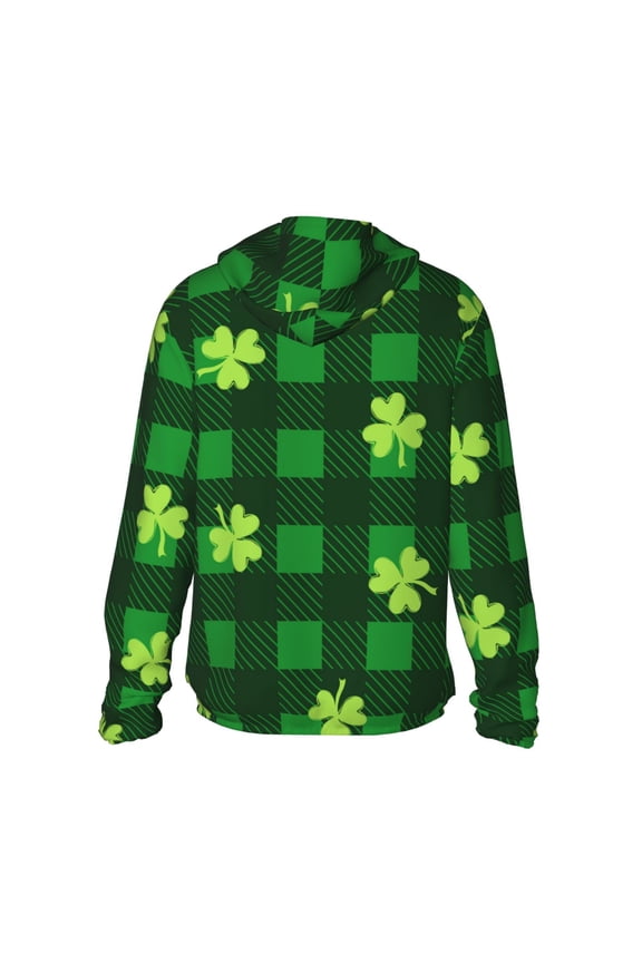 Happy St. Patrick's Day5 Print Women Men Sun Protection UPF 50+ Jackets Zip Up Long Sleeve Hoodie Hiking Lightweight with Pockets