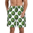 thumbnail image 1 of Kdxio Happy Watermelon Pattern Mens Casual Shorts - Drawstring Summer Beach Sports Shorts for Men, 1 of 9