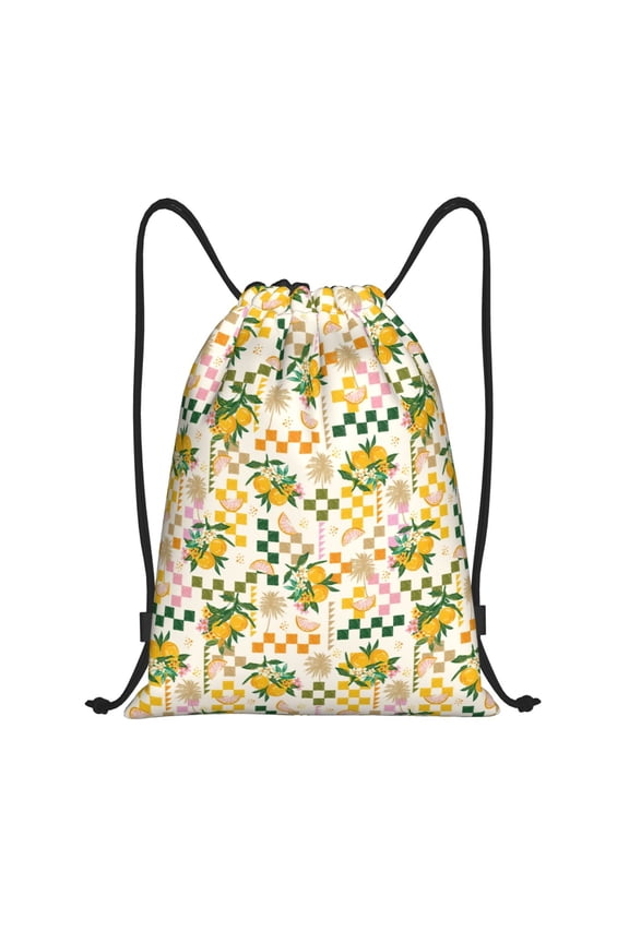 Hawaii Palms Print Drawstring Backpack Bag,Waterproof Draw String Back Sack, Gym Drawstring Bags Swim Bag For Unisex