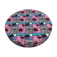 thumbnail image 1 of Kdxio Hawaii Palms Print Stool Covers Round,Stretch Round Bar Stool Covers Washable Bar Stool Cushion Slipcover for 12-15 Inch Chair, 1 of 7