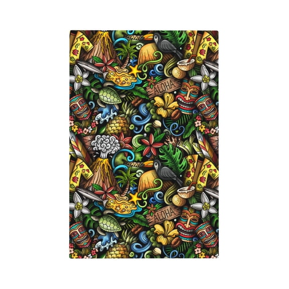 Kdxio Hawaiian Culture Symbols Decorator Light Switch or Receptacle Outlet Wall Plate Decorator Wall Plate Child Safe Outlet Cover-Style V