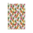 thumbnail image 1 of Kdxio Hawaiian Pineapples And Hibiscus Flowers Pattern Golf Towel (24" X 16") with Carabiner Clip - The Convenient Golf Cleaning Towel, 1 of 8