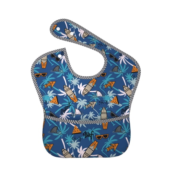 Kdxio Hawaiian Style Bibs For Babies, Baby Bibs for Eating, Toddler Bibs, Waterproof Bibs, Feeding Bibs, for Toddlers, Boys, Girls