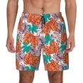 thumbnail image 1 of Kdxio Hawaiian Style Print Men's Swim Trunks with Compression Liner 7 Inch Inseam Quick Dry Swim Shorts, 1 of 7