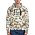 thumbnail image 1 of Kdxio Hawaiian Style Print Mens Casual Hooded Collar Drawstring Hoodies Pullover Sweatshirts Casual Long Sleeve Shirts-3X-Large, 1 of 7