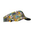 thumbnail image 1 of Kdxio Hawaiian Style Print Sun Visor Hat Golf Visor Adjustable Velcro Outdoor Sports Cap for Men Women, 1 of 7