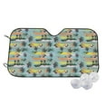 thumbnail image 1 of Kdxio Hawaiian Style Print Windshield Sun Shade,UV Rays and Sun Heat Protection,Sunshade for Car Windshield,Car Shade Front Windshield - Small, 1 of 6