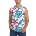 thumbnail image 1 of Kdxio Hawaiian Style for Men's Muscle T-shirt,Sleeveless for Workout Running Athletic Gym Lounge Casual, 1 of 7