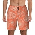 thumbnail image 1 of Kdxio He Marine Theme With Beautiful Corals Print Men'S Swim Trunks With Compression Liner 7 Inch Inseam Quick Dry Swim Shorts, 1 of 7