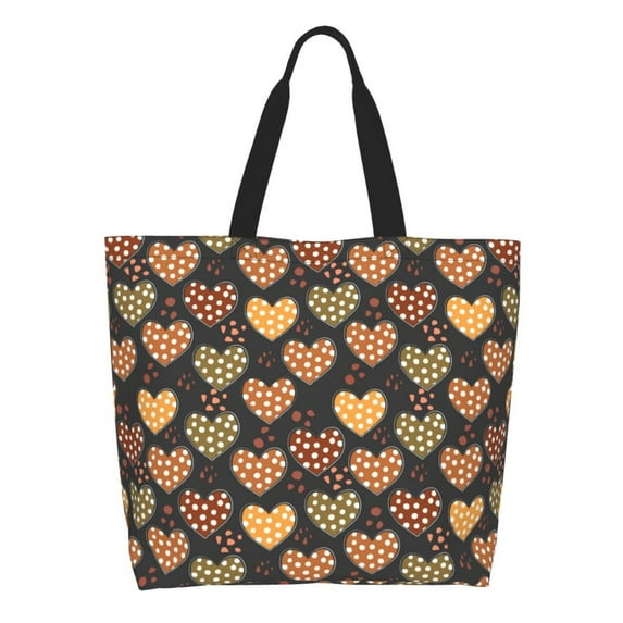Kdxio Heart Casual Tote Bags Women Big Capacity Shoulder Bag for Women Travel Shoulder Bags Handbags
