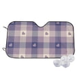 thumbnail image 1 of Kdxio Heart Check Plaid Print Windshield Sun Shade,UV Rays and Sun Heat Protection,Sunshade for Car Windshield,Car Shade Front Windshield -, 1 of 6