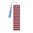 thumbnail image 1 of Kdxio Heart Plaid Print Metal Tassel Bookmarks,Perfect Gift for Art Lovers and Bookworms Metal Bookmarks for Women, 1 of 8