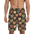 thumbnail image 1 of Kdxio Heart Print Mens Sleep Shorts Bottoms Soft Comfy Pajama Wear Pants with Drawstring Pockets, 1 of 7