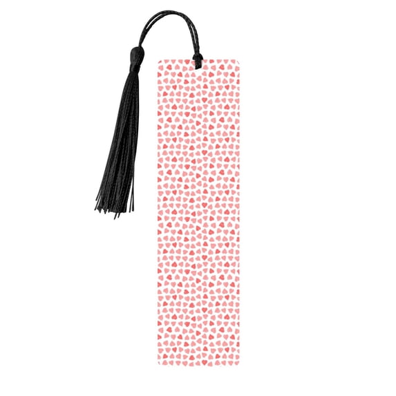 Kdxio Hearts Print Metal Tassel Bookmarks,Perfect Gift for Art Lovers and Bookworms Metal Bookmarks for Women