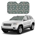 thumbnail image 1 of Kdxio Hedgehogs and Flowers Print Windshield Sun Shade, Foldable Sun Blocker for Car,Truck,SUV Automotive Interior Sun Protection,Reflective Shade for Front Windshield(Small), 1 of 7