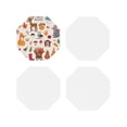 thumbnail image 1 of Kdxio Hello Autumn Funny Coasters,4 Pcs Leather Coasters,Housewarming Gifts,Protect Furniture From Water Marks Scratch And Damage, 1 of 1