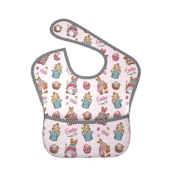 Kdxio Hello Easter Bibs For Babies, Baby Bibs for Eating, Toddler Bibs, Waterproof Bibs, Feeding Bibs, for Toddlers, Boys, Girls