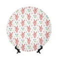 thumbnail image 1 of Kdxio Hello Rabbit Bone China Decorative Plate Ceramic Decorative Plate for Home Office Wall Stand Decorative Plates for Home Bedroom-10in, 1 of 6