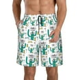 thumbnail image 1 of Kdxio Hello Summer Pattern Mens Casual Shorts - Drawstring Summer Beach Sports Shorts for Men, 1 of 1