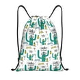 thumbnail image 1 of Kdxio Hello Summer Print Drawstring Backpack Bag,Waterproof Draw String Back Sack, Gym Drawstring Bags Swim Bag For Unisex, 1 of 9
