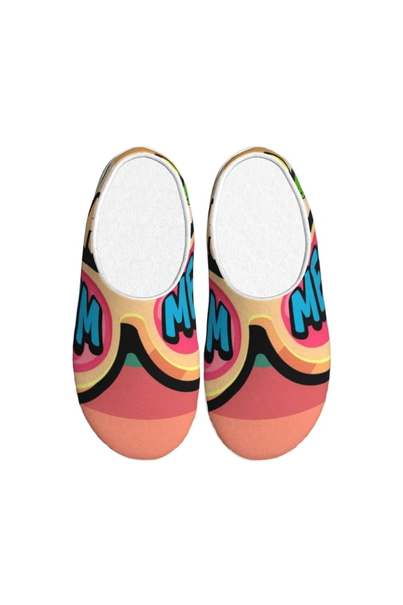 Hello Summer Women's Men's Slippers Plush Slip-On House Slipper for Winter Indoor Soft Cushion Non-slip Fluffy Slides Slippers-13