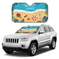 thumbnail image 1 of Kdxio Hello Summer1 Print Windshield Sun Shade, Foldable Sun Blocker for Car,Truck,SUV Automotive Interior Sun Protection,Reflective Shade for Front Windshield(Small), 1 of 6