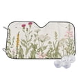thumbnail image 1 of Kdxio Herbs and Wildflowers Print Windshield Sun Shade,UV Rays and Sun Heat Protection,Sunshade for Car Windshield,Car Shade Front Windshield - Medium, 1 of 6